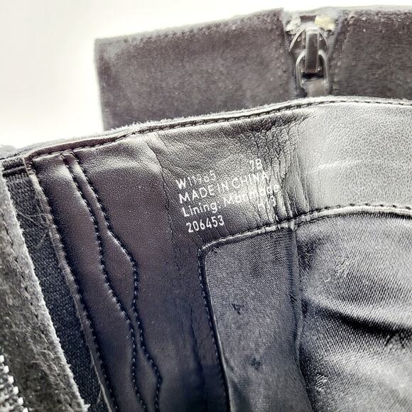 Cole Haan Grand.OS Leah Black Suede Block Heel Ankle Booties Women’s Size 7 - Picture 10 of 13